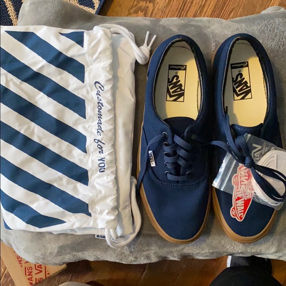 Vans customized canvas skate shoe